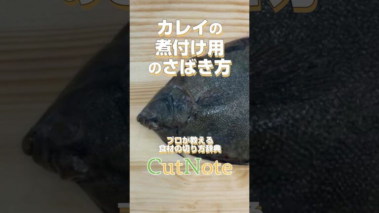 カレイの煮付け用のさばき方 #shorts #料理  #魚