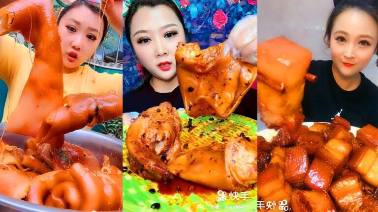 Eating Show「seafood シーフード」大食いの少女 咀嚼音 すべてエビ、カニ を食べる China girl NO ### 833