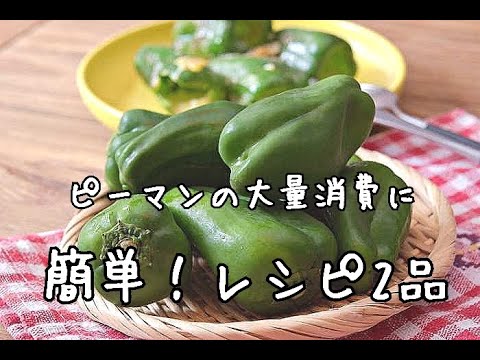 【ピーマン大量消費】ピーマンを格段に美味しくする調理法2品