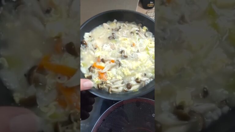 インスタント麺入り「サムゲタン」参鶏湯。#気楽にクック #簡単レシピ #吃音 #鶏ムネ肉 #インスタント麺 #サムゲタン #参鶏湯