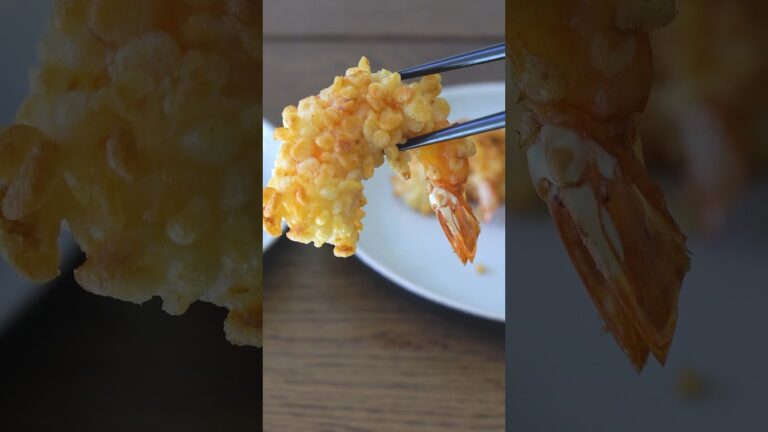【罪悪感ゼロ】油で揚げない天ぷらがサックサクでうますぎた #レシピ #ノンフライヤー #天ぷら