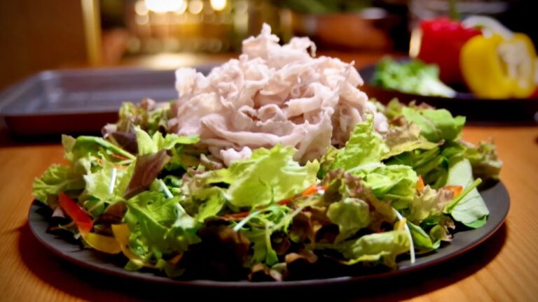 3種のタレで食べる冷しゃぶサラダのレシピ　How to make Cold Pork shabu-shabu recipe