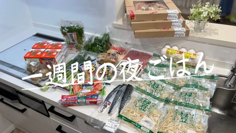 #43【6日間献立】OKストアでまとめ買い/月曜日〜土曜日の節約夜ごはん/4人家族/料理Vlog