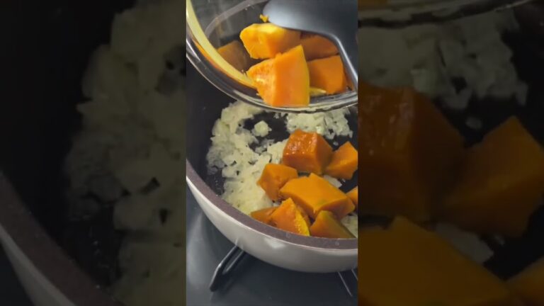 【レシピ】我が家のカボチャスープ🎃詳しいレシピは概要欄から💖