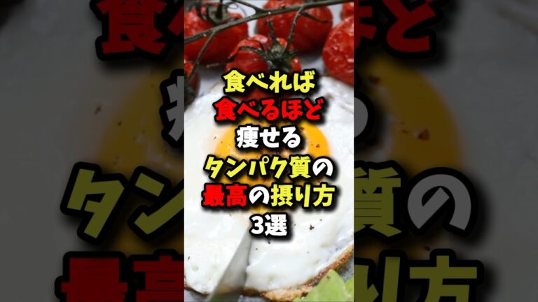 🌸100万回再生🌸食べれば食べるほど痩せる！タンパク質の最高の摂り方3選 #健康 #雑学