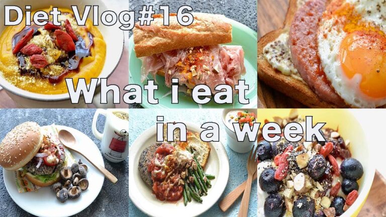 SUB)【Diet Vlog #16】アラフィフ41kg 1週間の食生活。お買い物。体調不良。日々の悩み。