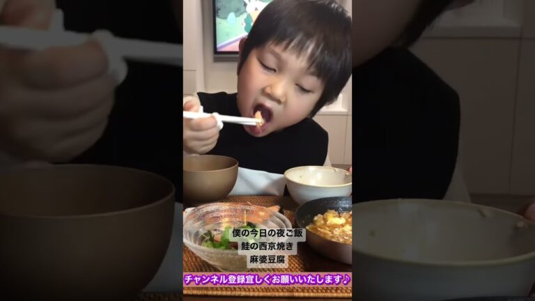 おかわり！に気合十分な見守り隊 #shorts #こうちゃん #にこりお #japanesefood #food #僕のご飯