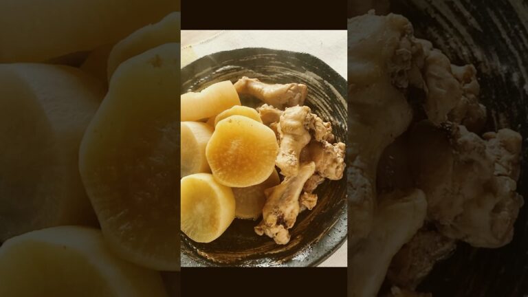 超時短。下準備をしておけば、レンチンであっという間にに大根と鶏手羽の煮物が出来ます #shorts #レンチン