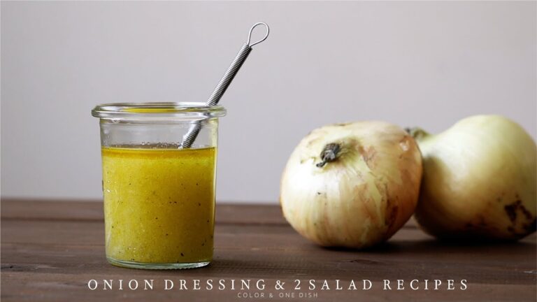 玉ねぎドレッシングの作り方＆2つのサラダ/Onion Dressing & 2 Salad Recipes