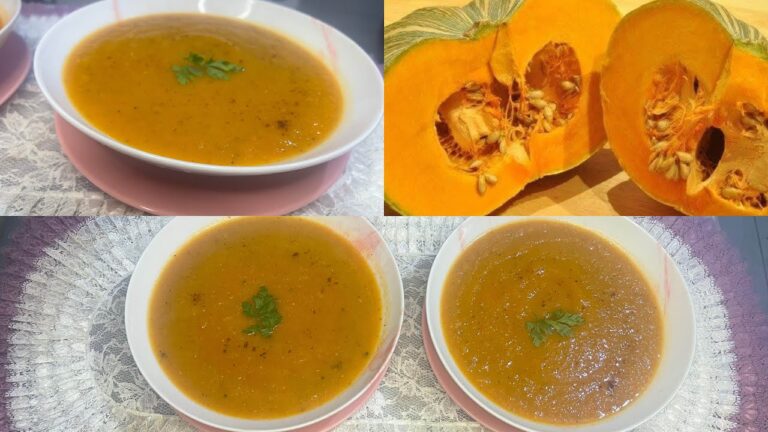 شربة القرع الأحمر او قرع العسل 😋بأسهل طريقة ولذيذة جدا