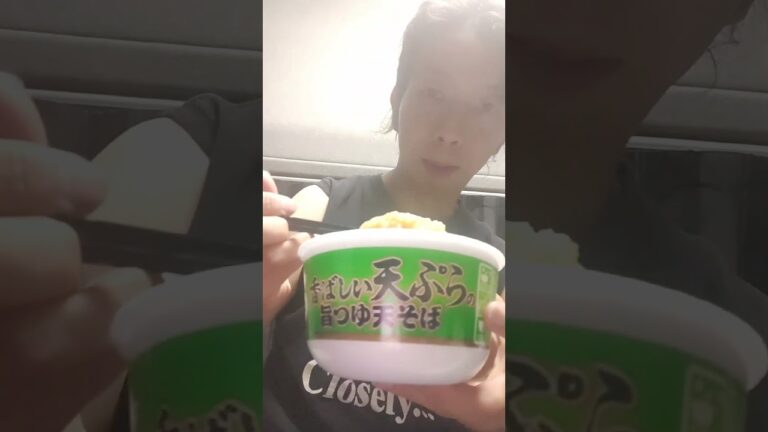 わてが香ばしい天ぷらの旨つゆ天そばを食べる！