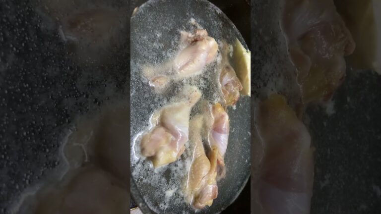 塩レモンに漬けた手羽元をスープに