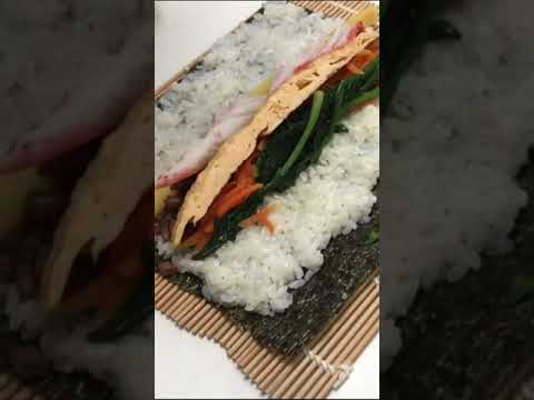 美味しいキンパの作り方を教えるよー(レシピは説明欄) #shorts