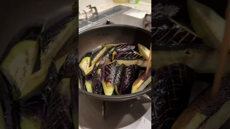 茄子の揚げ浸し#ひとりごはん #料理 #簡単男飯 #簡単レシピ #男子ごはん #japanesefood #男の料理