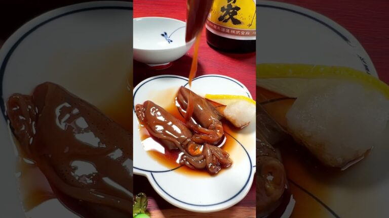 小イカの沖漬け【ASMR】 #shorts