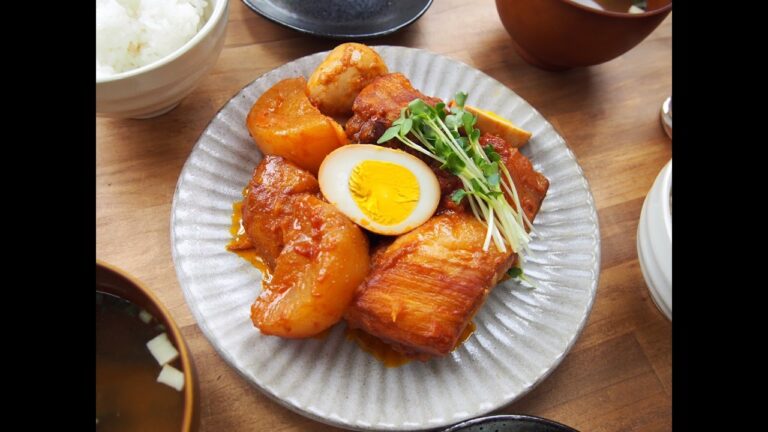 話題のトマト味噌味！炊飯器で「豚角煮」の作り方