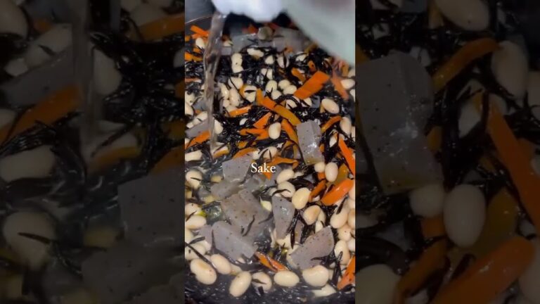 Simmered hijiki seaweeds 🙋🏻‍♀️✨ #japanesefood #easyrecipe