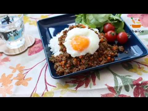 ひき肉温玉ライス