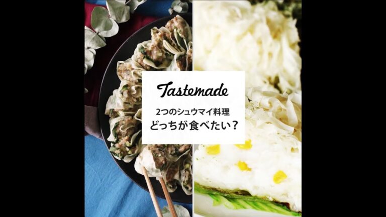 【どっちが食べたい？】２つのシュウマイ料理