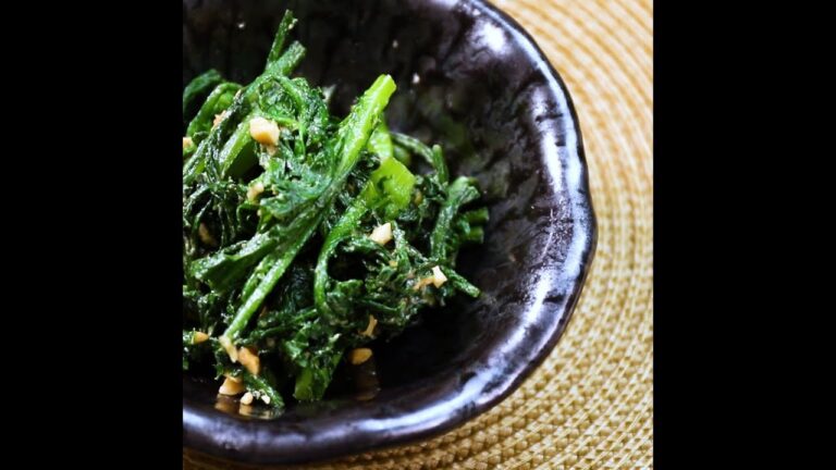 食感が楽しい◎春菊のピーナッツ和え ｜ moguna[モグナ]