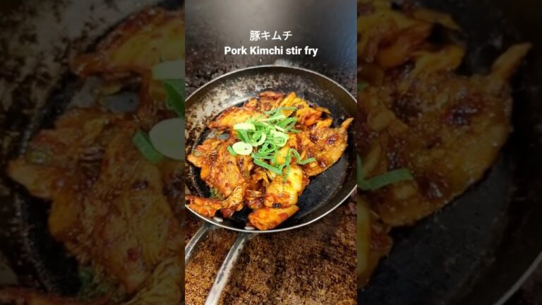 Easy pork kimchi Stirfry 豚キムチ焼 ASMR #shorts