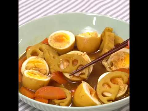 お手軽！ れんこんとゆで卵のカレー煮 ｜ moguna[モグナ]
