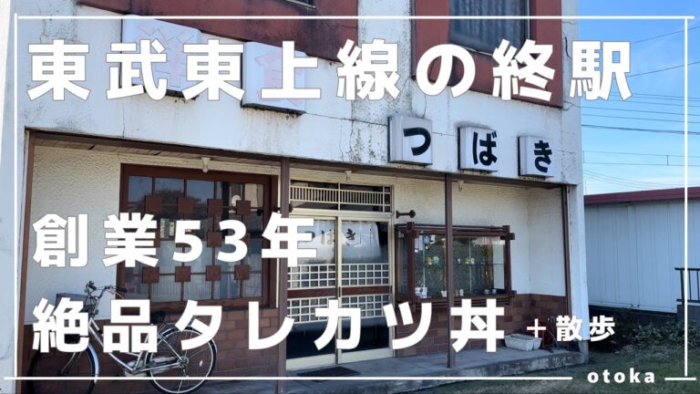 【埼玉グルメ】東武東上線の終駅にて老舗定食屋の絶品タレカツ丼を堪能してきました-vlog-