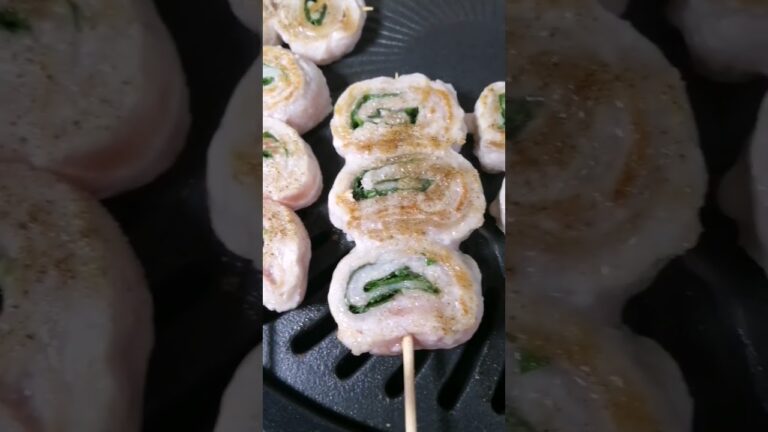 豚肉の大葉巻き