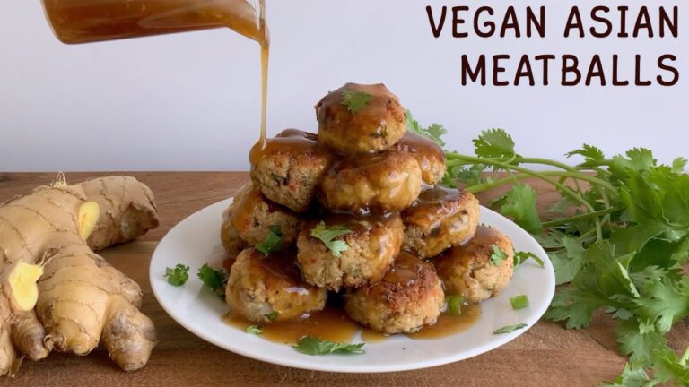 Asian Tofu Meatballs (Vegan/Plant Based) ベジタリアン・ヴィーガン　豆腐　ミートボール　ミニハンバーグ　レシピ