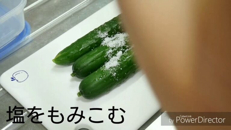 [初めてのレシピ動画]きゅうりの簡単おつまみ