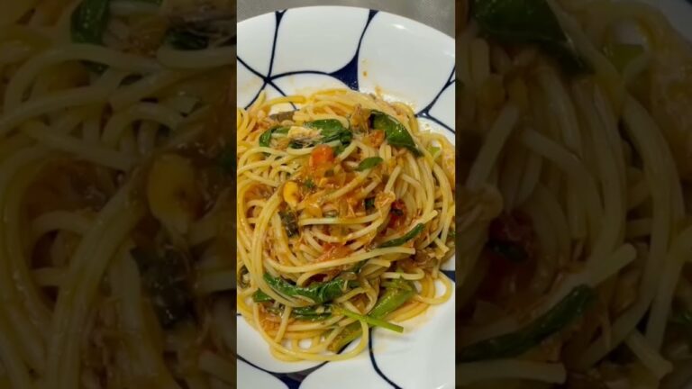 サバ塩トマトパスタ#shorts #like #saba