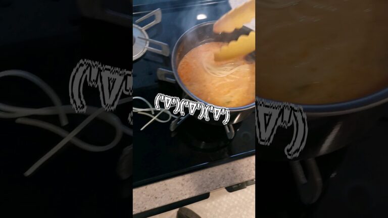 余ったトマトミルクスープでスープスパゲッティつくった記録('∇')【おうちごはんvlog】#shorts