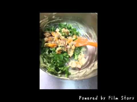 青柳と大根の葉のかき揚げ