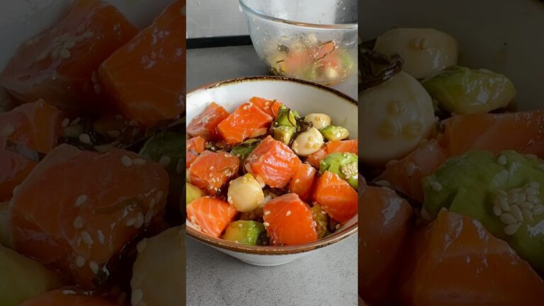 最高に美味いアボカドサーモン丼作った結果ww #shorts