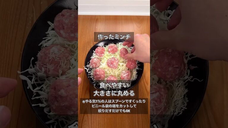 無水塩キャベツつくね