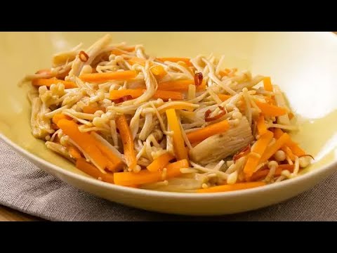 えのきとにんじんの生姜きんぴら