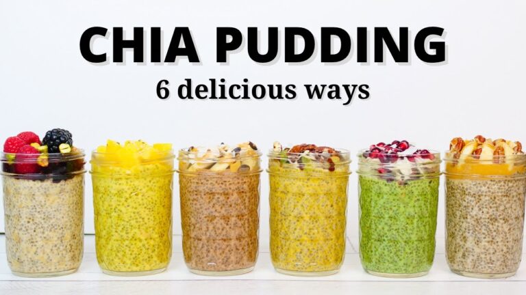 HOW TO MAKE CHIA PUDDING | 6 Delicious Ways (easy & healthy breakfast recipe)