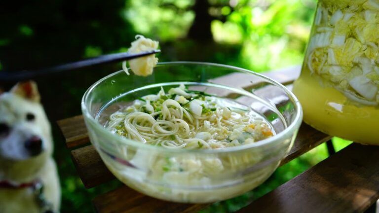 冷麺風そうめん【チャングムの水キムチ】