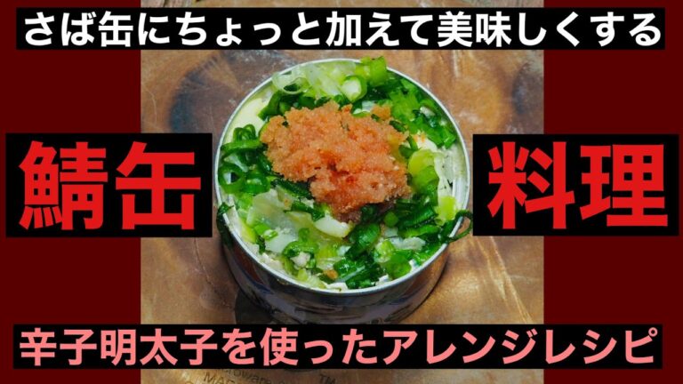 【サバ缶料理】辛子明太子＋αをちょい足し美味しくするレシピ