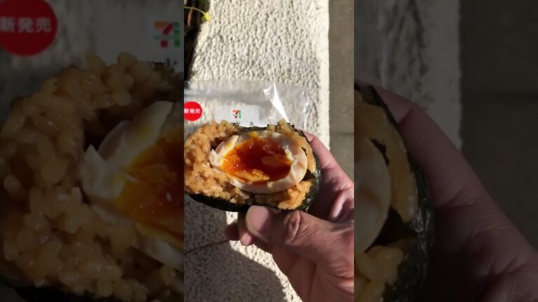 丸ごと❗️😳何事❓煮玉子党〜〜❗️セブンイレブン丸ごと半熟煮玉子です‼️