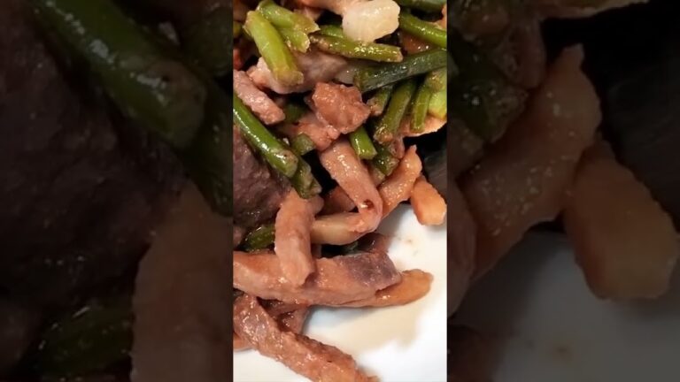 豚肉とニンニクの芽　22 07 02　＃Shorts