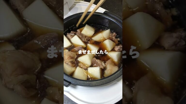 【リピ確定】炊飯器でとろとろ牛すじ煮込み！✨ #炊飯器レシピ