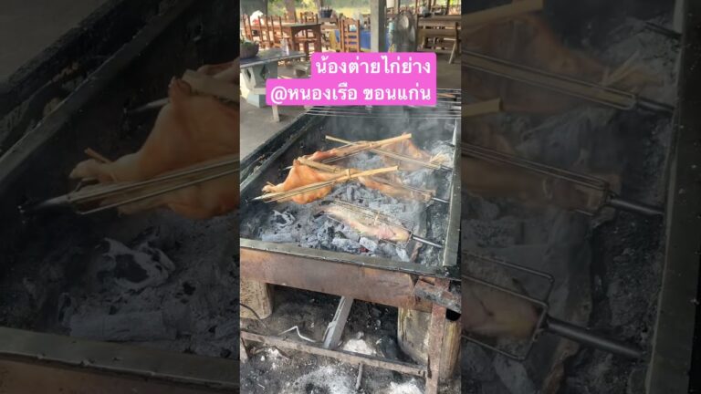 【KhonKaen】自動タイ風焼き鳥機Automatic grilled chicken machine