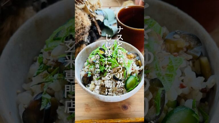 レシピはコメントから👉＼夏レシピ！／『ナスときゅうりの混ぜご飯』