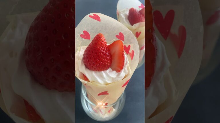 「米粉のもちもちクレープ」乳卵小麦不使用の作り方はコメント欄 #簡単クレープ #グルテンフリー #卵不使用 #クレープ作り方