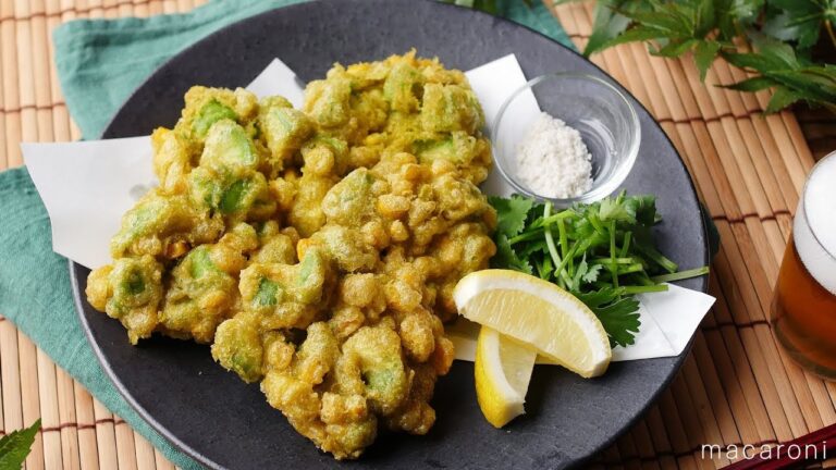 サクッとクリーミー「アボカドのコーンかき揚げ」のレシピ・作り方