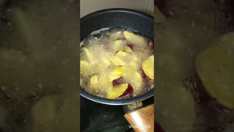 大学芋の凄く簡単な作り方　作り方は概要欄にて【タレは市販のでも美味しいです】