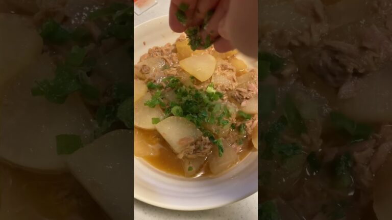 大根とツナの相性よすぎ。