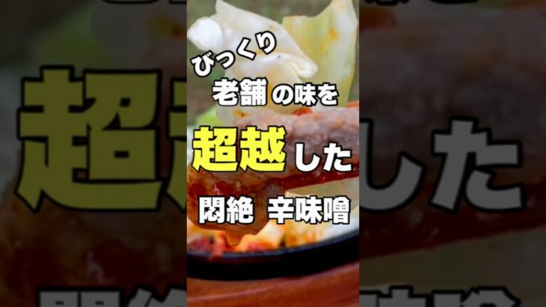 市販の焼肉ダレに戻れなくなったと言われた『悶絶 辛味噌』レシピ【バカ旨。あじ話し】  #アウトドア ＃キャンプ＃辛味噌＃焼肉＃びっくり亭