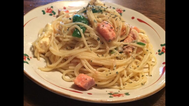 「トマトサーモンパスタ」作り方